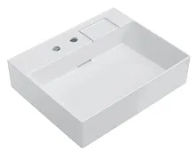 Kerama Marazzi LO.wb.60.2 Logica Раковина мебельная 60х48 см, с двумя отверстиями, белый глянец