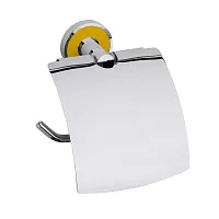 Bemeta 104112018h Trend-I Держатель для туалетной бумаги с крышкой 14 см, желтый/хром