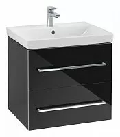 Villeroy & Boch A88900B3 Avento Тумба под раковину, стекло черное купить  в интернет-магазине Сквирел