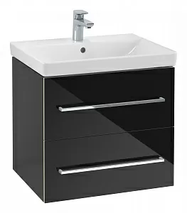 Villeroy & Boch A88900B3 Avento Тумба под раковину 58х49 см, черный кристал (Crystal Black)
