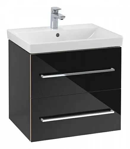 Villeroy & Boch A88900B3 Avento Тумба под раковину 58х49 см, черный кристал (Crystal Black) купить  в интернет-магазине Сквирел