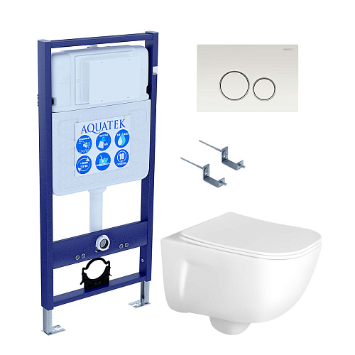 Aquatek Дива SET AQUATEK ДИВА-016 4в1 Инсталляция с подвесным унитазом