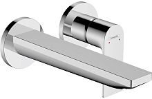 Hansgrohe 72568000 Rebris E Смеситель для раковины, настенный, 2 отверстия (внешняя часть), хром