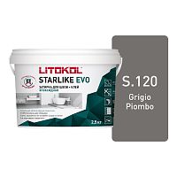 LITOKOL STARLIKE EVO S120(2.5кг) Grigio Piombo Эпоксидная затирка