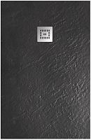 BelBagno Uno TRAY-MR-UNO-AH-120/80-35-NERO-CR Душевой поддон