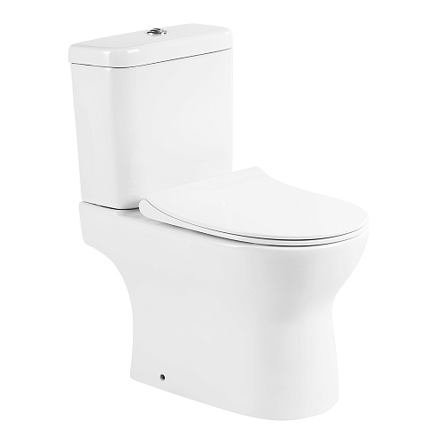 BelBagno BB130CPR/BB130SC Steam Унитаз компакт без бачка с сиденьем микролифт
