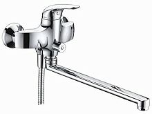 WasserKRAFT 2802L Rossel Смеситель для ванны, с длинным изливом, хромоникелевое покрытие