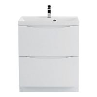 BelBagno MARINO-700-2C-PIA-BL-P База под раковину 70х45 см, напольная, Bianco Lucido (белый глянец) купить  в интернет-магазине Сквирел