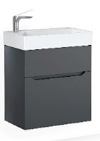 Jorno Folk.01.65/P/A/JR Folk Тумба под раковину, подвесная 65х32 см, антрацит