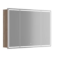 Sancos MI120EG Mirror Зеркальный шкаф для ванной комнаты 119х74 см, с LED подсветкой, дуб галифакс натуральный