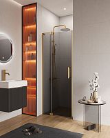 Cezares Slider SLIDER-B-1-80/90-GRIGIO-BORO Душевая дверь в нишу