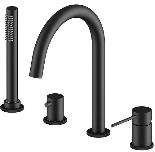 Timo 2320/03Y Saona Смеситель на борт ванны, черный матовый Timo 2320/03Y Saona Смеситель на борт ванны, черный матовый