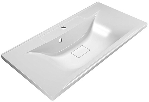 BelBagno BB900/450-LV-MR-PR Раковина из литьевого мрамора 90х45 см, белая BelBagno BB900/450-LV-MR-PR Раковина из литьевого мрамора 90х45 см, белая