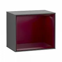 Villeroy & Boch F580HBGK Finion Стеллаж подвесной, Anthracite Matt Lacquer/Peony Matt Lacquer купить  в интернет-магазине Сквирел