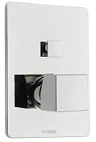 Bossini Z00063.030 Cube Смеситель для душа, встраиваемый, внешняя часть, хром