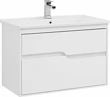 Aquanet 00212663 Модена Тумба с раковиной, 85х45 см, белая купить  в интернет-магазине Сквирел