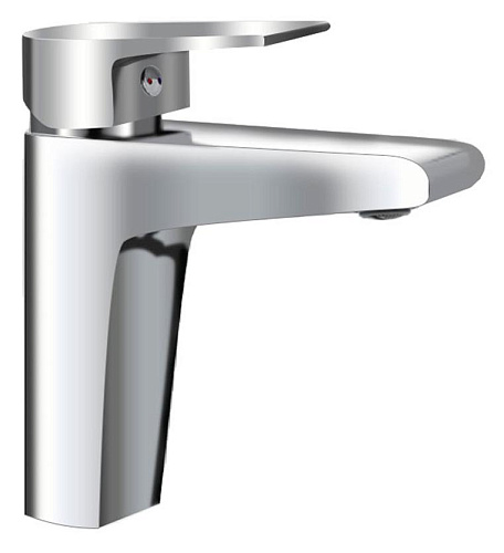 Aquame AQMP6120 Prato Смеситель для раковины, гладкий, хром