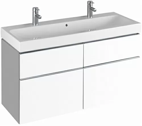 Geberit iCon 840420000 Шкафчик под раковину 1190x620x477 мм, белый глянец, лак купить  в интернет-магазине Сквирел