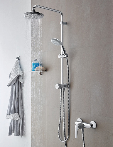 Grohe  27389000 Душевая стойка с верхним и ручным душем
