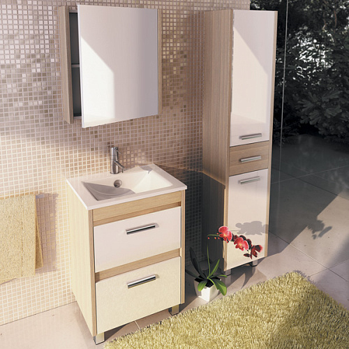 Comforty 00003129378 Тулуза Тумба напольная 60х47 см, с раковиной Quadro 60, сосна лоредо снято с производства