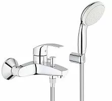 Grohe 3330220A Eurosmart Смеситель для ванны, с душевым гарнитуром, хром