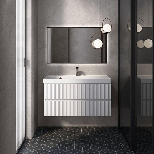 AQUAme AQM900110WH Тумба под раковину, подвесная купить в интернет-магазине Сквирел AQUAme AQM900110WH Тумба под раковину, подвесная купить в интернет-магазине Сквирел