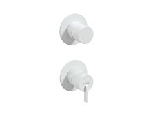 Deante BQS_A44P Silia Смеситель для душа встраиваемый, с переключателем на 2 положения Click-Clack, Bianco (белый матовый) купить недорого в интернет-магазине Сквирел