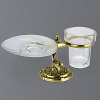 Art & Max Barocco Crystal AM-1789-Do-Ant-C стакан и мыльница настольные керамика barocco crystal античное золото купить  в интернет-магазине Сквирел