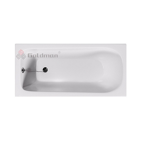 Goldman Classic Ванна чугунная 160х70х40 см, с ножками, без ручек, белая