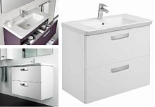 Сет № 1883 327470000, Раковина для мебели (White) 80см + ZRU9302732, Тумба под раковину (White) 80см