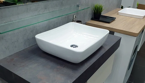 Velvex 7050C Раковина накладная 50х40 см, белая снято с производства