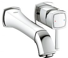 Grohe 19930000 Grandera Смеситель для раковины, вынос 234 мм, настенный монтаж, хром