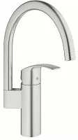 Grohe 33202DC2 Eurosmart Смеситель для мойки, высокий излив, суперсталь