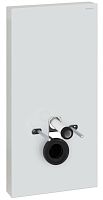 Geberit 131.221.SI.5 MONOLITH PLUS Инсталляция для подвесного унитаза, белое стекло