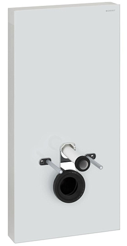 Geberit 131.221.SI.5 MONOLITH PLUS Инсталляция для подвесного унитаза, белое стекло