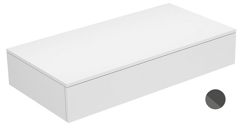 Keuco 31750110000 Edition 400 Тумба боковая 105х53.5 см, антрацит/стекло глянцевое антрацит купить недорого в интернет-магазине Сквирел