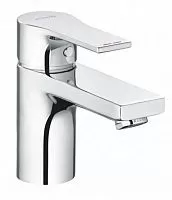 Kludi 482660565 Zenta SL Смеситель для раковины, однорычажный, донный клапан PUSH-OPEN, хром