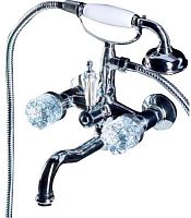 Boheme 273-CRST Crystal Смеситель для ванны, с душевым гарнитуром, хром
