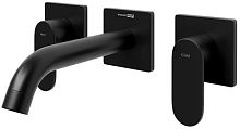 WasserKRAFT 7445 Elbe Встраиваемый смеситель для раковины, черный