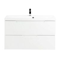 BelBagno VITTORIA-1000-2C-SO-BO-P База под раковину 100х45 см, подвесная, Bianco Opaco (белый матовый)