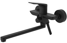 Osgard 58223 Solen Black Смеситель для ванны, с длинным изливом, черный матовый