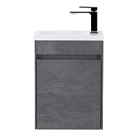 BelBagno PIETRA MINI-400-1A-SO-SCM-L База под раковину 40х22 см, подвесная, Stucco Cemento (цемент)