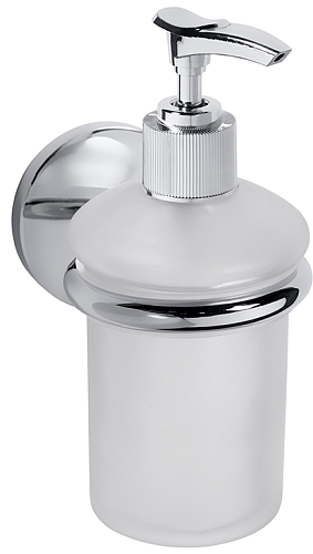 Bemeta 102408022 Alfa Дозатор для жидкого мыла 7 см, настенный, хром купить в интернет-магазине Сквирел