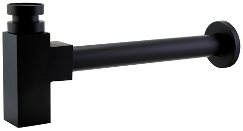 BelBagno BB-SMQ2-NERO Сифон для раковины, чёрный BelBagno BB-SMQ2-NERO Сифон для раковины, чёрный