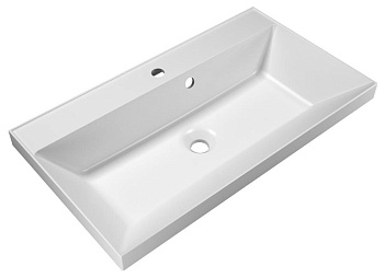 BelBagno BB800/450-LV-MR-AST Раковина из литьевого мрамора 80х45 см, белая