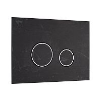 KKPol 350/PPK/417-00-03 Vitrum Grande V1 Orbis Смывная клавиша для инсталляции, Quartz, Nero Greco