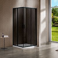Vincea VSS-1G900CGB Garda Душевой уголок 90х90 см, профиль черный/стекло тонированное