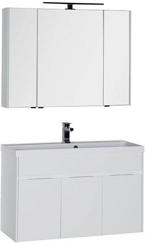 Aquanet 00179841 Латина Комплект мебели для ванной комнаты, белый купить  в интернет-магазине Сквирел