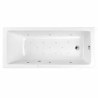 WHITECROSS 0111.180080.100.RELAX.CR Wave Slim Акриловая ванна с гидромассажем, 180х80 см, белая