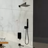 RGW 51140856-04 Shower Panels SP-56B Душевая система встраиваемая, черный